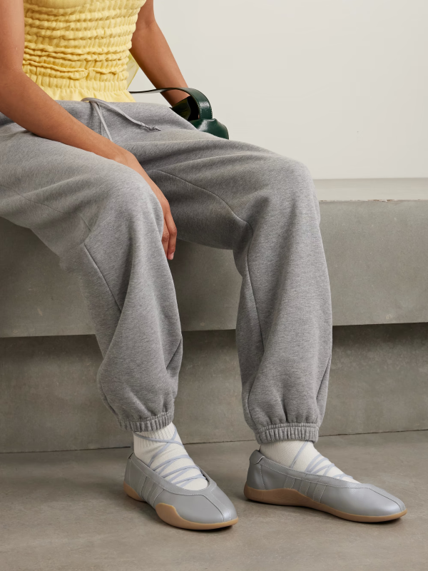 Taekwondo Mei Ballet metallic leather sneakers